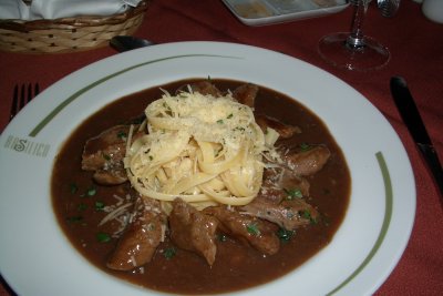 Lamb with pasta